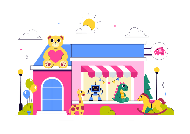 Toy Store  Illustration