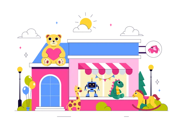 Toy Store  Illustration