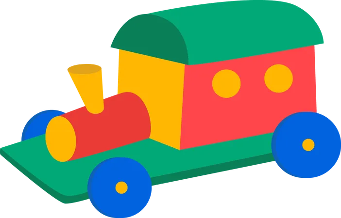 おもちゃの列車  イラスト