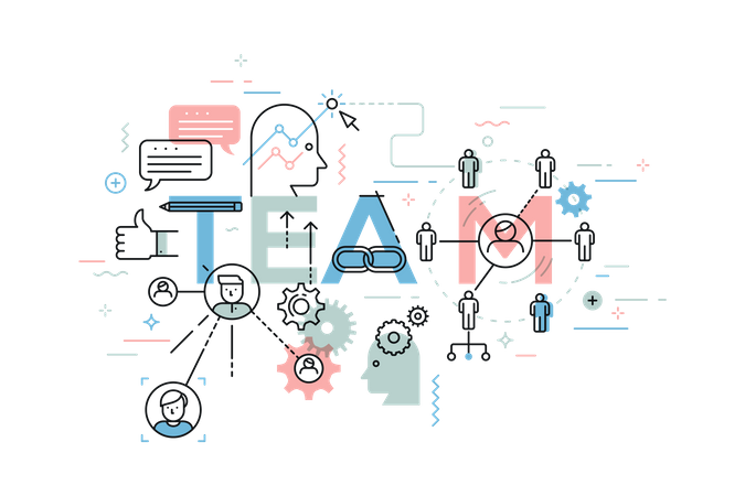 Trabajo en equipo  Ilustración