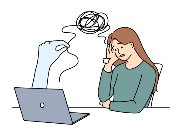 Trabalhador cansado  Ilustração