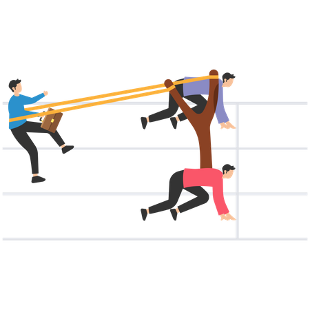 Trabalhe de maneira mais inteligente e não mais difícil  Ilustração