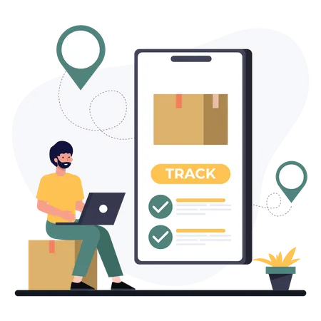 Track Package  Illustration