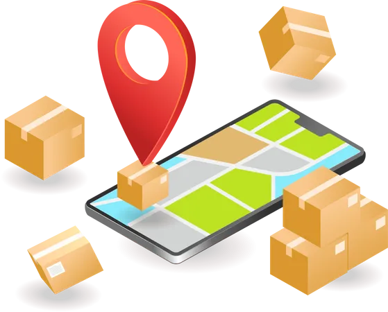 Track package location Illustration