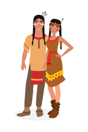 Tradicional nativo americano  Ilustração