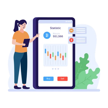 Trading App Illustration