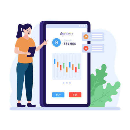 Trading App  Illustration