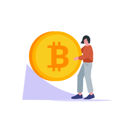 Trading Bitcoin  Illustration