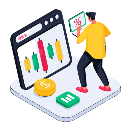 Trading Candlestick  Illustration