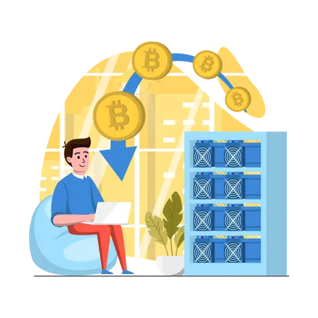 Trading de crypto-monnaie  Illustration