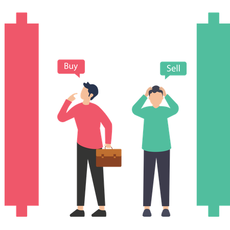 Trading Investment Graph  Illustration