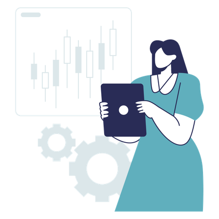 Trading Management  Illustration