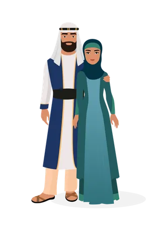 Traditional Arabic Wear  Illustration
