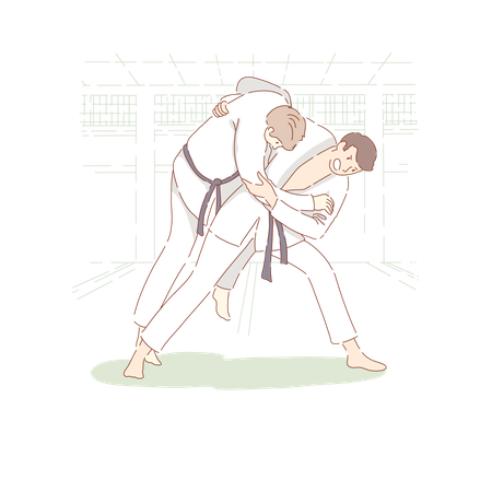 Traditional Asian Martial Arts  Illustration
