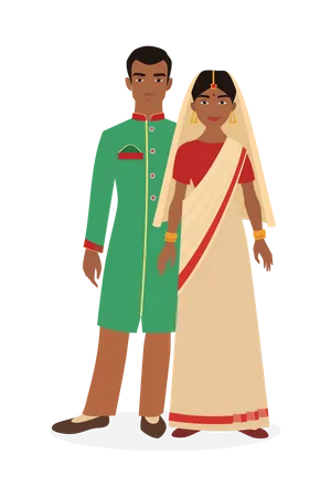 Traditional Indian Wear  Illustration