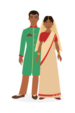 Traditional Indian Wear  イラスト