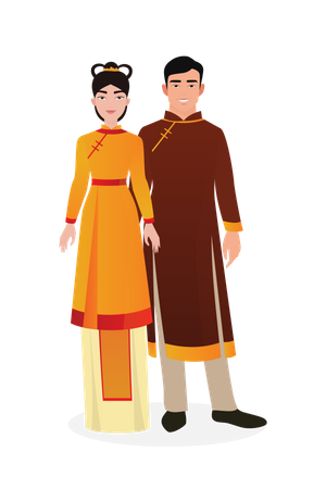 Traditional Japanese Wear  Illustration