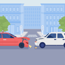illustrations for car collision