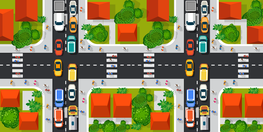 Traffic management Illustration