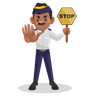 traffic officer illustration free download