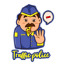 police character illustration svg