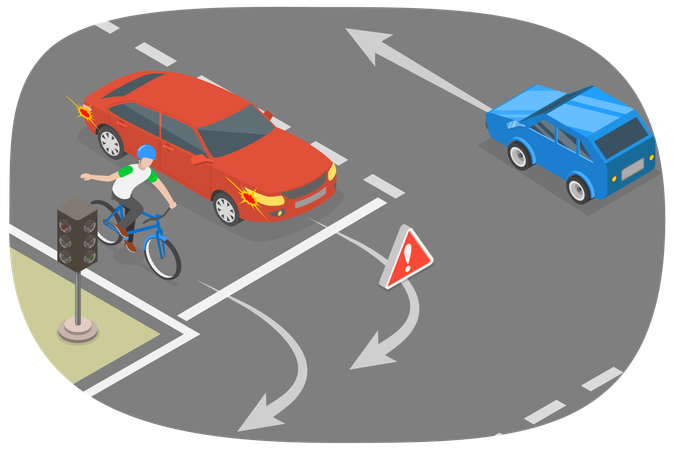 교통 규제 규칙 및 팁  일러스트레이션