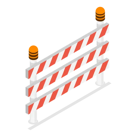 Traffic Road Barriers  イラスト
