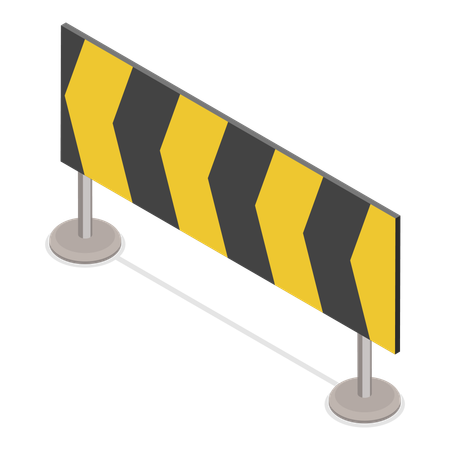 Traffic Road Barriers  Illustration