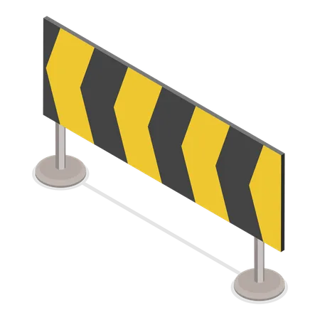 Traffic Road Barriers  Illustration