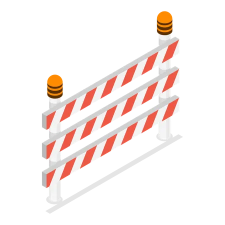 Traffic Road Barriers  Illustration