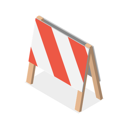 Traffic Road Barriers  Illustration