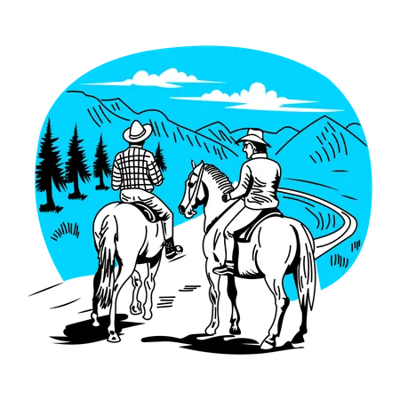 Trail Ride  Illustration