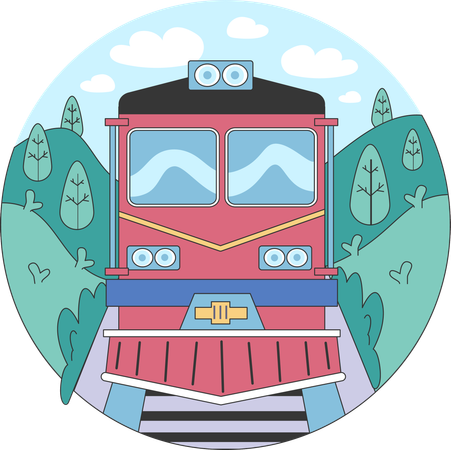 Train ride  Illustration