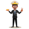 illustrations of train conductor