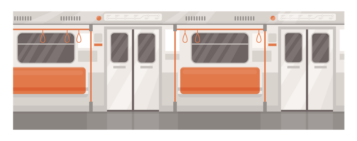 Train interior  Illustration