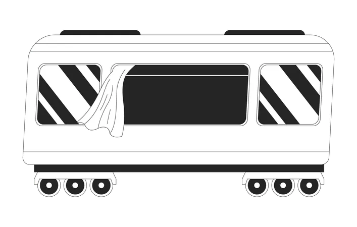 Train wagon wheels  Illustration