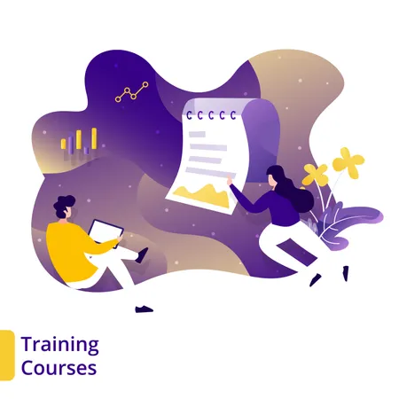 Training Courses  Illustration