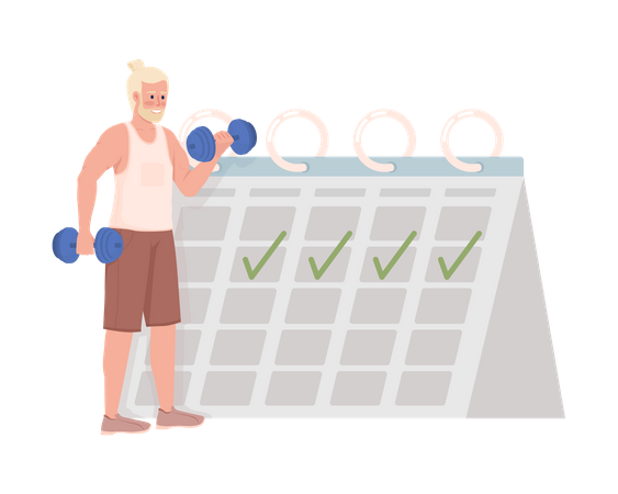 Trainingsplan  Illustration