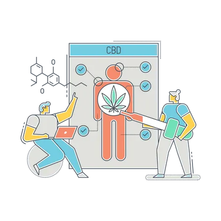 Traitement au cannabidiol  Illustration