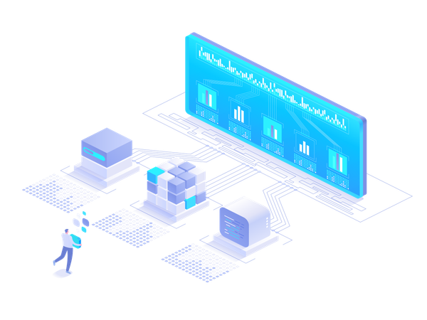 Traitement des données en ligne  Illustration