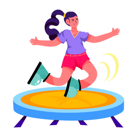 Trampolinist  Illustration