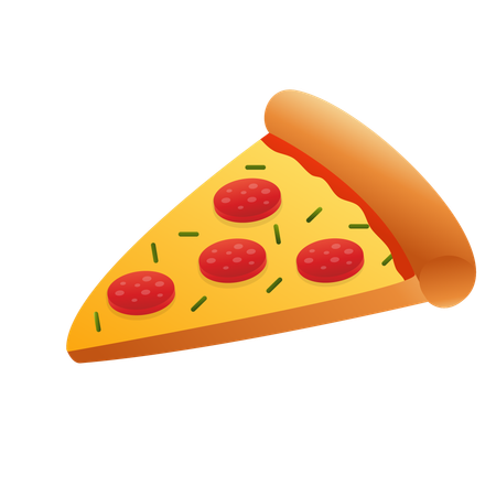 Tranche de pizza  Illustration