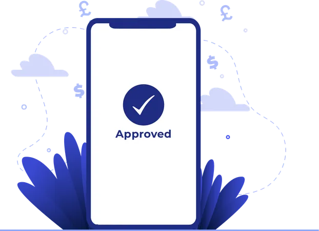 Transaction Approved  Illustration