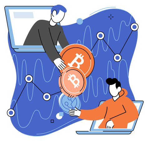 Transaction blockchain  Illustration