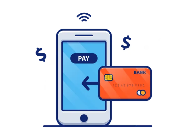 Transaction en ligne  Illustration