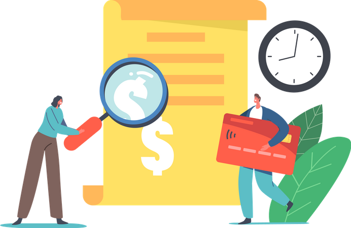 Transaction History Payment Recipe  Illustration