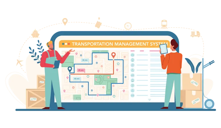 Transaction management system Illustration