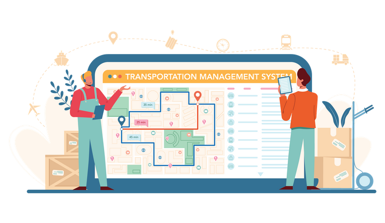 Transaction management system  Illustration