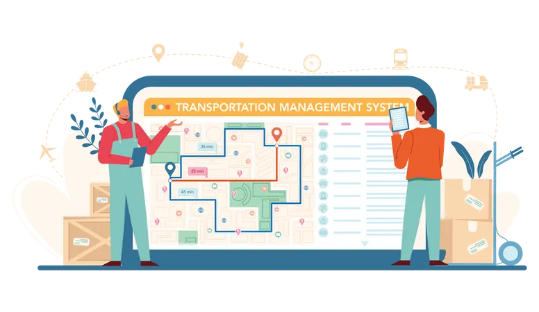 Transaction management system  Illustration