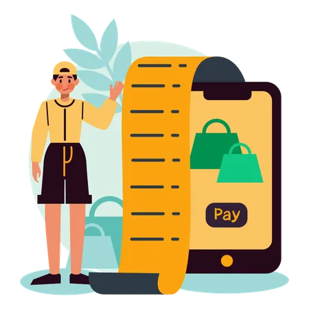 Transaction online payment concept  Illustration